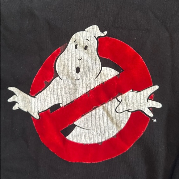 H&M Black Crewneck Sweater with Red Graphic - Picture 2 of 4